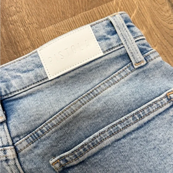 Pistola Lana Raw Hem Ankle Wide Leg Jeans Snowcat - Picture 9 of 12